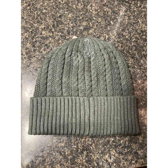 New HUNTER Logo Cable Knit Beanie - Picture 3 of 6